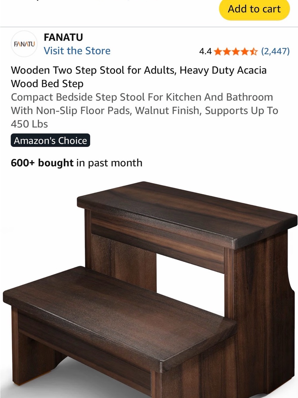Kitchen step stool